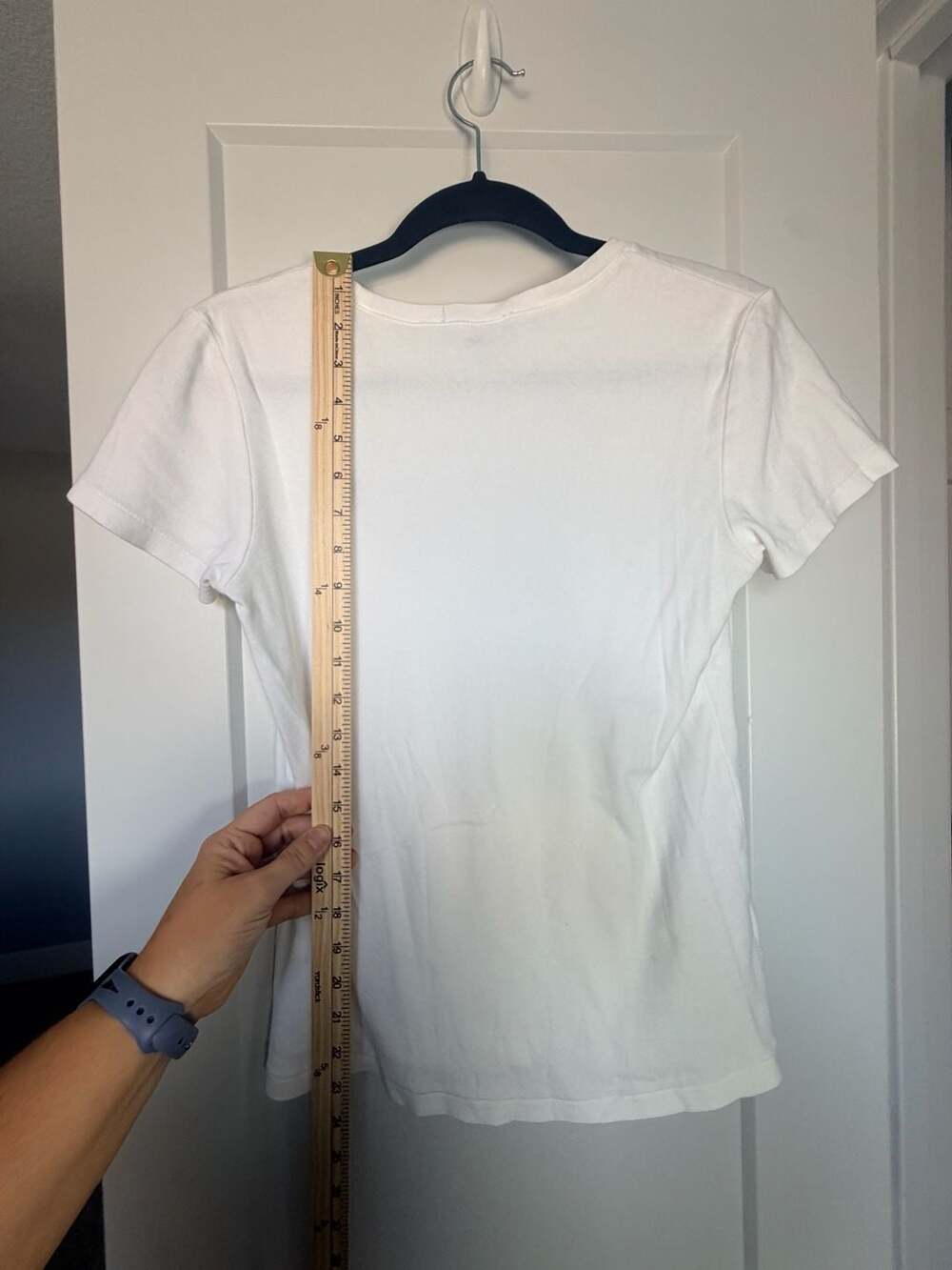 Ralph Lauren Women's White Crewneck Short Sleeve Shirt with Green Pony L_181 - Picture 6 of 8